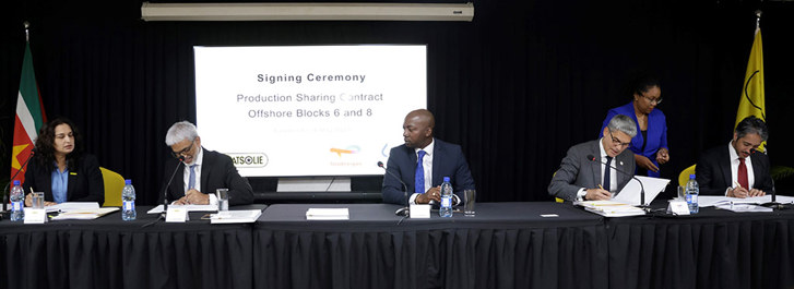 Staatsolie Signs Offshore Production Sharing Contracts with TotalEnergies and QatarEnergy