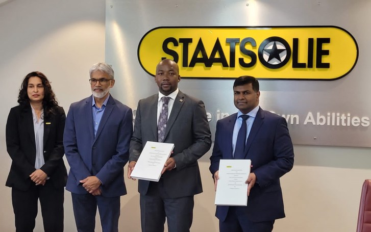 Staatsolie and Chevron Sign Production Sharing Contract for Shallow Offshore Block 7