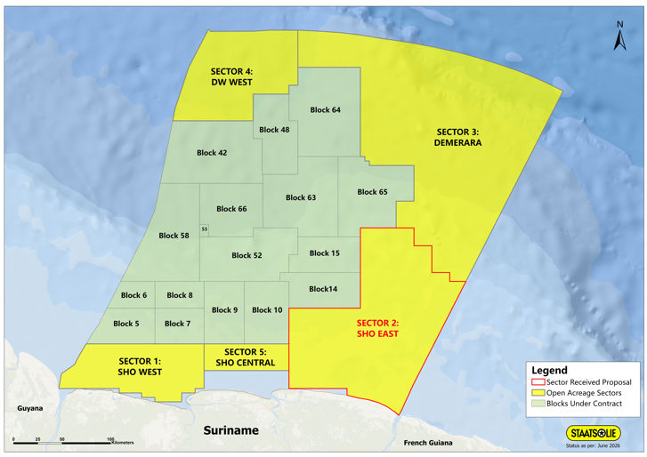 Announcement Open-Door Offering: Proposal received in Sector 2: SHO EAST