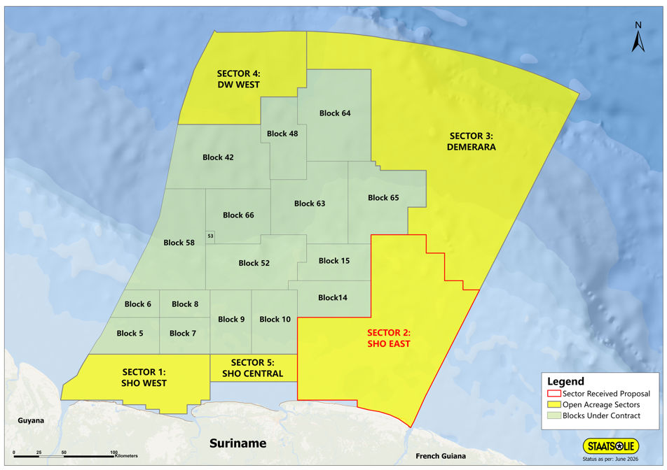 Announcement Open-Door Offering: Proposal received in Sector 2: SHO East